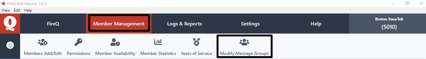 Modify Groups Location